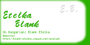 etelka blank business card